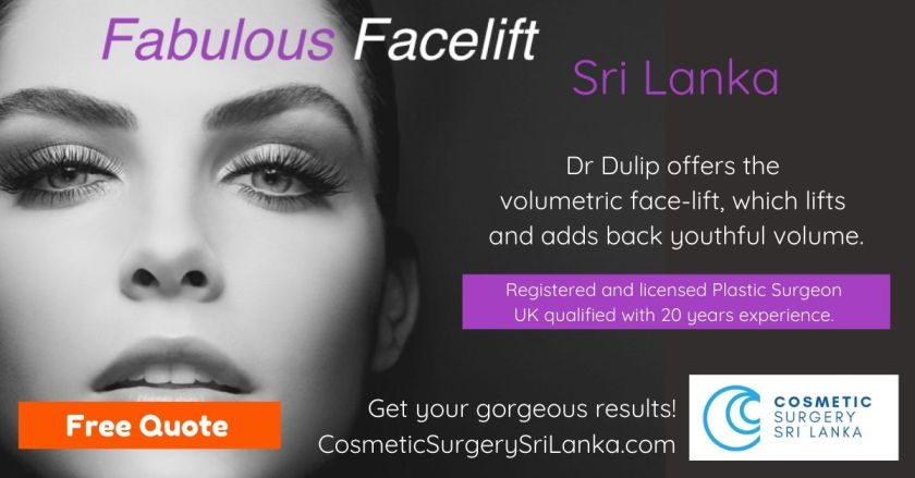 Face lift Eyelids eye bags Blepharoplasty neck lift look younger Dr Dulip Sri Lanka Colombo